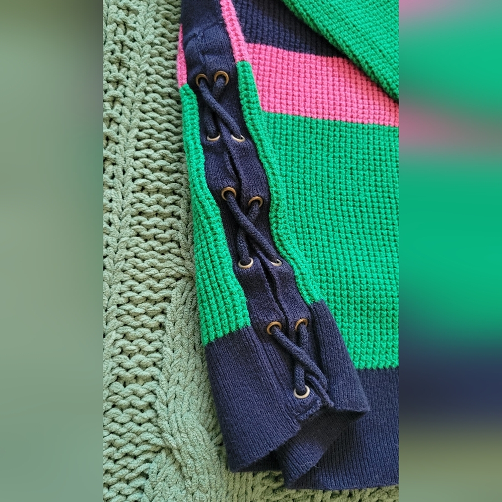 Ralph Lauren Colorful Striped Crew Neck Sweater - Picture 3 of 4